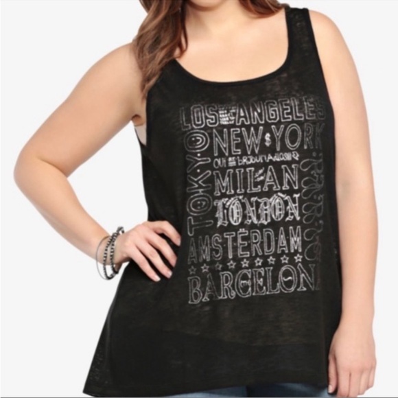 torrid Tops - Torrid - Sz 3X City Tank Top With Criss Cross Detail on the back
